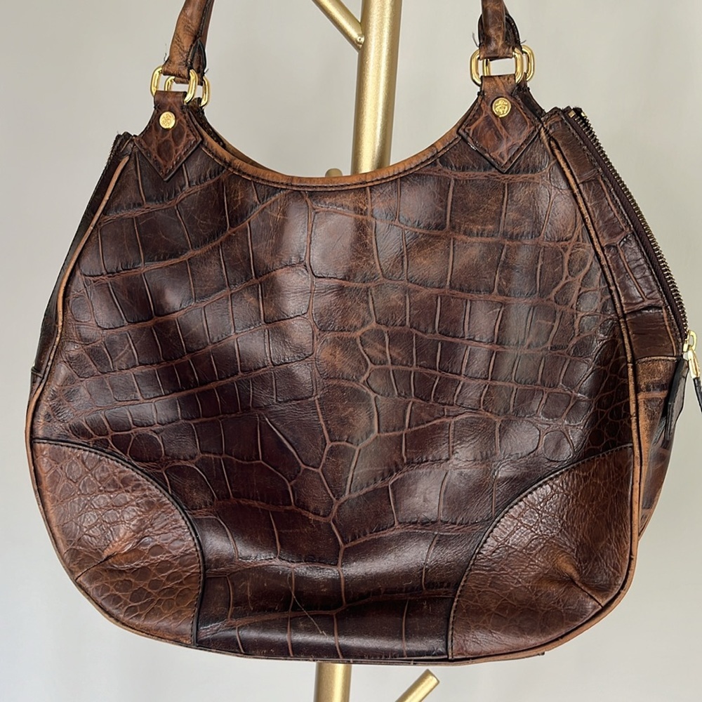 Brooks Brothers Brown Leather Shoulder Bag